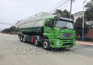 Camión de Transporte de Alimentos a Granel Blanco de 42000L de Capacidad, Remolque Eléctrico de Carga en Venta, Camión Cisterna para Entrega de Alimentos a Granel - Product Image 2