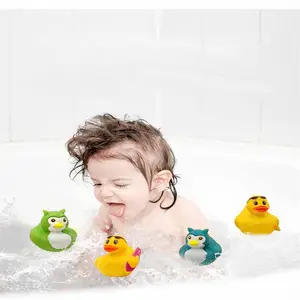 Baby yellow pato banho brinquedos bebê pato pvc vinil brinquedos infantis por atacado