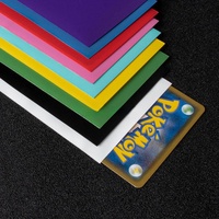 Protège-cartes en plastique mat épais de 0,1 mm, imprimé au laser, bordé de couleurs, avec fermeture à bouton, durable