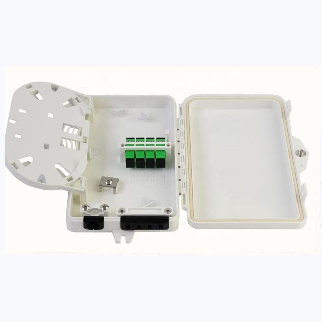 8 Core Fiber Optic Distribution Box with 1:8 PLC Splitter for Indoor Use FTTH FDB