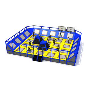 Custom Indoor Playground Soft Play <b>Slide</b> <b>Bed</b> Mat <b>Slide</b> Jumping Fitness Bungee Trampoline Park With Roof - Product Image 4
