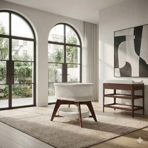 <span class=keywords><strong>Culla</strong></span> Elettrica per Neonati di Alta Qualità con Telaio in Legno e Movimento Automatico, Ideale per Spazi Ristretti - Product Image 3