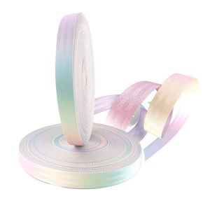 Custom Printed Imitation Nylon Heat Transfer Seatbelt Pastel Print Spandex Polyester <b>Webbing</b> Strap with Logo - Product Image 1