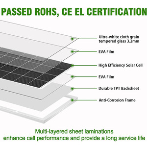 Monokristalline <span class=keywords><strong>180W</strong></span> 180 Watt 200 Watt 12V 18V Solarmodule Pannelli Fotovoltaici 200 Watt 250W Tag- und Nacht-Solarmodul - Product Image 4