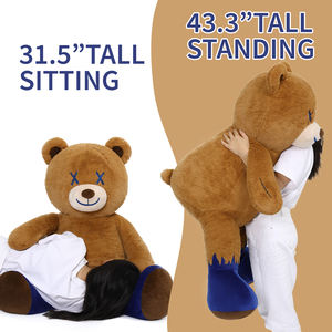 Yeni ürün mavi alev yangın ayı büyük boy peluş oyuncak çocuklar için bebek cadılar bayramı noel partisi yatıştırıcı arkadaşı hediyeler - Product Image 4