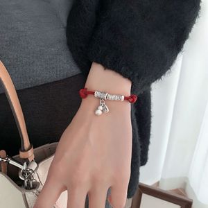 Pure Silver Gourd Red <b>Rope</b> <b>Bracelet</b> Unisex Gift For Horse Year Luck Wealth Charm Jewelry - Product Image 5