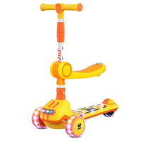 Trottinette pliable à trois roues pour enfants avec musique et lumières, modèle Foire de Canton 2026