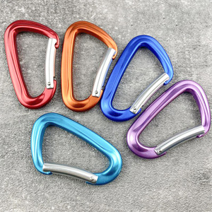 Mosquetón de Aleación de Aluminio 12KN en Forma de D, Gancho de Seguridad para Escalada, Montañismo y Uso en Exteriores - Product Image 1