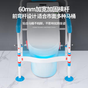 Chaise d'aisance de douche en rouleau de vente chaude avec chaise d'aisance inclinable fauteuil roulant d'ascenseur de transfert de personnes âgées chaise d'aisance de chevet - Product Image 5