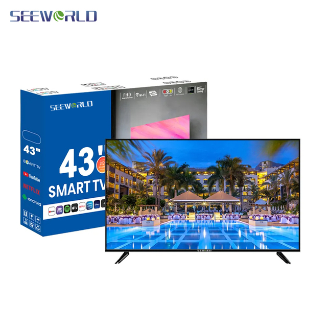 SEEWORLD OEM LED TV 24 32 40 43 50 55 65 75 85 98 100 Inch 4K UHD Android Smart TV Wifi DVB-T2S2 ISDB ATSC CI SKD CKD Television