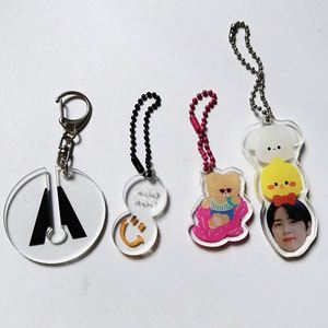 Custom Charm One Side or Double Side Printed Japan Idol Transparent Acrylic Keychain Charms - Product Image 5