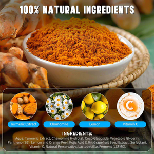 Mousse nettoyante <span class=keywords><strong>visage</strong></span> moussante naturelle vegan apaisante et éclaircissante à la vente chaude avec extrait de curcuma - Product Image 4