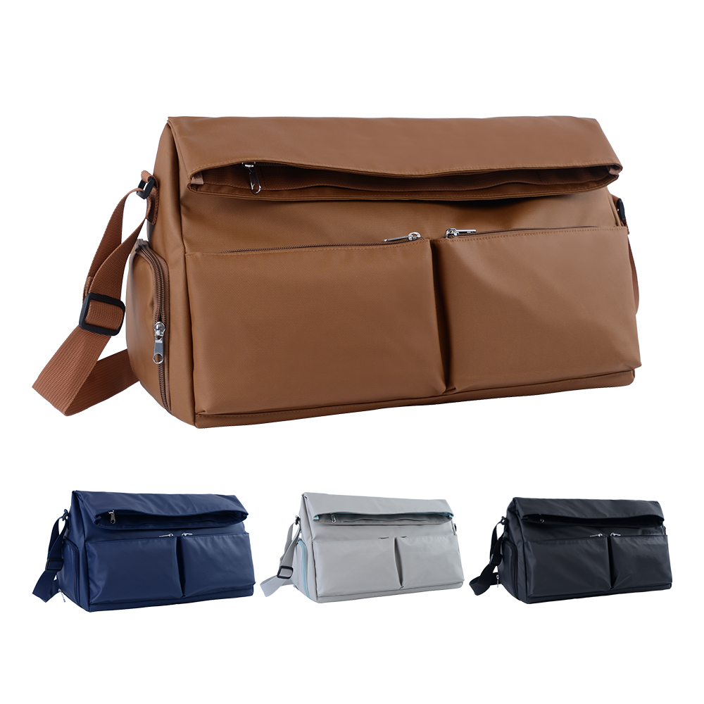Nylon Crossbody Duffel Travel Bag with Separate