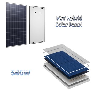 Panneau solaire hybride PVT 540W, module photovoltaïque thermique pour l'eau chaude et l'énergie résidentielles - Product Image 1