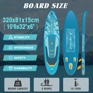 Planche de SUP personnalisée, fabriquée en PVC résistant aux UV, planche de <span class=keywords><strong>paddle</strong></span> gonflable, planche de SUP gonflable pour les sports nautiques en eau plate - Product Image 3