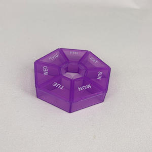 Boîte à pilules hebdomadaire 7 jours, 1 pièce, en gros, support de comprimés portable, mini étui de voyage, organisateur de rangement pour pilules - Product Image 2