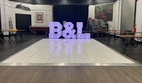 Piste de danse LED étoilée en acrylique certifiée CE pour événements intérieurs/extérieurs, mariages et locations