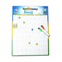 Tableau magnétique flexible effaçable à sec pour enfants, tableau de récompenses, tableau des tâches, tableau de motivation comportementale, entraînement aux habitudes pour enfants