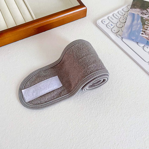 最小起订量200件定制刺绣标志沙龙弹力头带品牌水疗护肤品女性面部发带毛巾头带 - Product Image 6