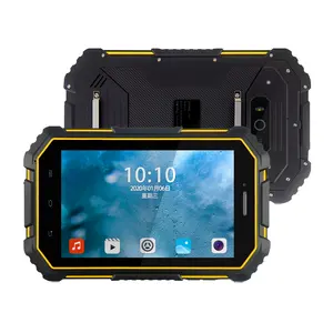 バーコードスキャナー付き7インチ工場頑丈なタブレットAndroid9 OS NFCRFIDカメラIP67防水頑丈なタブレット