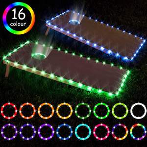 Batterie Corn Hole Edge und Loch LED-Lichter Familie Hinterhof Cornhole Sitzsack Toss Spiel bei Nacht Cornhole Board <span class=keywords><strong>Lights</strong></span> - Product Image 6