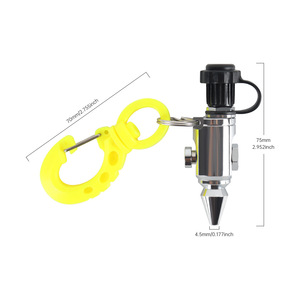 DIDEEP Eco-Friendly Diving Air Blow Gun Chrome-Plated Brass Nozzle Low Pressure Inflation Tube Cleaning Maintenance Tool <b>Gear</b> - Product Image 3