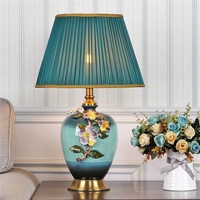 Lampe de Table LED moderne en céramique et émail, design moderne, luminaire décoratif d'intérieur, idéal pour un bureau, une chambre d'hôtel