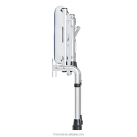 Siège de douche mural pliable en alliage d'aluminium - Installation sans perçage, tabouret de sécurité pour la baignoire, capacité 136 kg, étanche et réglable