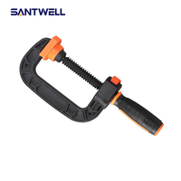 Pince G de menuiserie robuste en acier moulé, pince à barre à déclenchement à une main, support de bois réglable pour broche