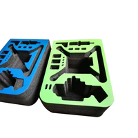 Insert de plateau intérieur coloré en mousse EVA gravée CNC multicolore pour emballage de boîtes