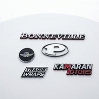 Logo personnalisé 3D ABS Plastique Chrome Emblème de voiture Insigne de voiture Chrome Lettre Autocollant Auto Emblème de voiture Badges en gros