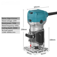 Machine de découpe de bord multifonctionnelle portative NEOBRISKEN pour le travail du bois, outil de fraisage électrique pour le rainurage et la finition, outils de menuiserie 1