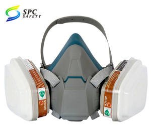 Vente chaude Gel de silice doux et insipide Anti Pollution gazeuse chimique demi-visage peinture en aérosol travail respirateur réutilisable masque à <span class=keywords><strong>gaz</strong></span> - Product Image 6