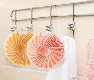 Wholesale Custom Logo Silicone Cyclone Shower Brush Exfoliating Body <b>Scrubber</b> Massage Scalp Brush Skin Care Tool OEM/ODM - Product Image 5