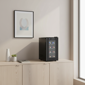 <span class=keywords><strong>Nevera</strong></span> para Vinos <span class=keywords><strong>Vertical</strong></span> de 22L con Capacidad para 8 Botellas, Ideal para Cocina - Product Image 5