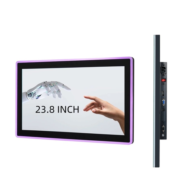 Xinliantimes New 23.8-inch Full HD 1920x1080/2K/4K Intellitouch Gaming Monitor with DVI USB Serial Ports-Black