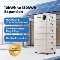 Batterie à ions sodium empilable 10 kWh 51,2 V 200 Ah ESS avec fonction de charge rapide et extincteur intégré pour systèmes solaires hors réseau