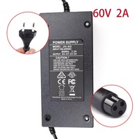 Chargeur pour scooter électrique Citycoco, vélo électrique, batterie au lithium, chargeur 67,2V 60V 2A 3A, chargeur secteur standard européen