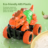 Jouet de voiture de dinosaure d'évitement d'obstacles automatique avec le robot électrique de dinosaure de queue de bouche mobile de bruit 3 piles AAA incluses