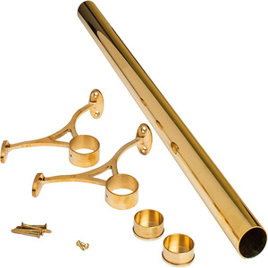 Thép không gỉ bếp đảo & Bar Foot Rail Kit - <span class=keywords><strong>3</strong></span>.81cm đường kính, undercounter núi (<span class=keywords><strong>4</strong></span> feet chiều dài) - Product Image 5
