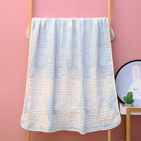 Couverture d'emmaillotage pour tout-petit en gaze superposée à imprimé éléphant, serviette de bain en mousseline de bambou pour bébé, pour la douche, la crèche et l'usage quotidien