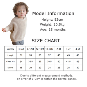 Pullover all'ingrosso 100% cotone biologico maglione lavorato a maglia invernale bambino bambino bambino bambino maglieria - Product Image 5