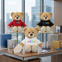 Ours en peluche personnalisé en gros, peluche personnalisée avec logo, ours en peluche doux pour la promotion de la marque, cadeau marketing