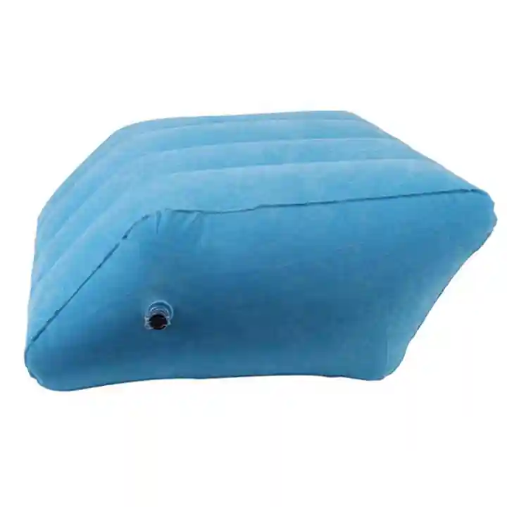 Inflatable Wedge Pillow for Travel Easy to Inflate Under The Knee Pillow  Comfortable Travel Wedge Pillow for Sleeping Office Car