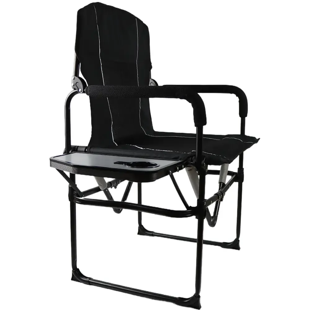 Customized High quality Easy Folding Heavy Duty Director Chair Folding Chair With Side Table