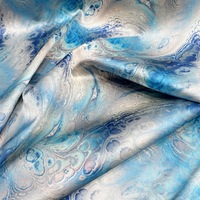 Tissu en soie de 19 mm 108 cm avec imprimé floral, tissu en satin de soie imprimé