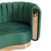 Muebles de Alta Gama Personalizados, Asientos de Terciopelo en Forma de Media Luna para Restaurante, Sofá Redondo para Club, Cafetería o Restaurante
