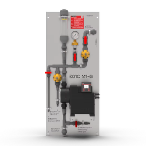 Système de pompe doseuse numérique murale à membrane pour dosage chimique d'acide et d'hypochlorite de sodium 90L/H Installation facile - Product Image 1