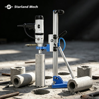 Perceuse à noyau diamanté robuste DD22H 2200W avec support, machine de perçage humide pour béton, pour la construction et l'ingénierie