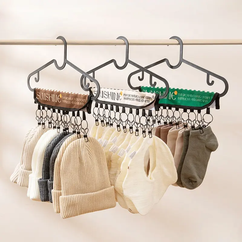 Hat Organizer Holder for Hanger 10 Stainless Steel Storage Hooks Hat Storage for Room & Closet display wall mounted hat rack